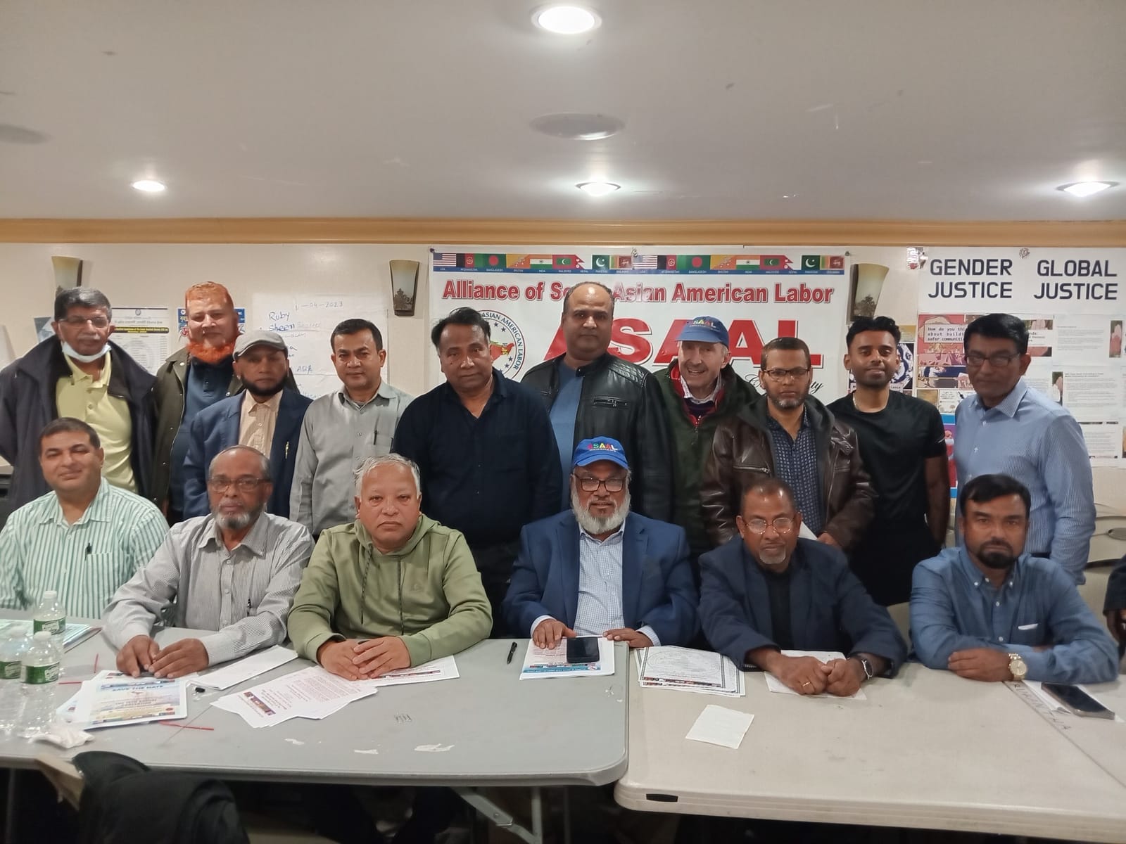 ASAAL chapter leaders under the ASAAL banner